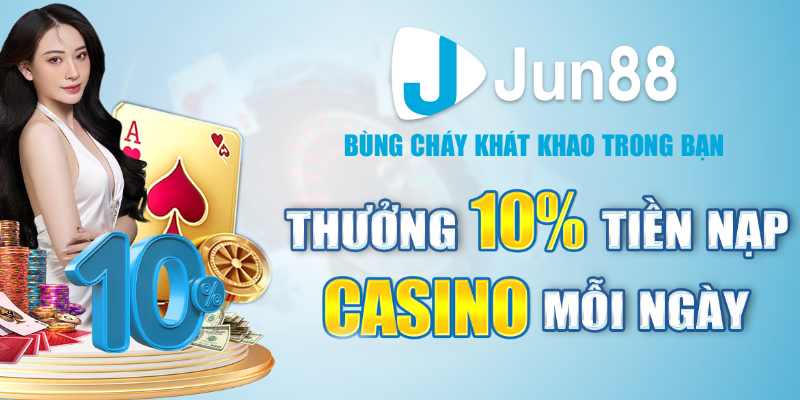 Jun88 đang tặng có chương trình hấp dẫn cho những người chơi casino